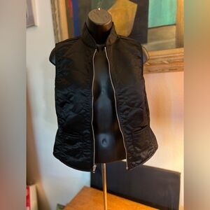 Vintage Guess black thin quilted vest.
